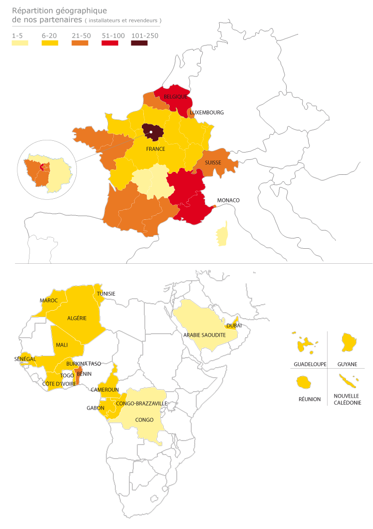 Réseau des distributeurs Zalix